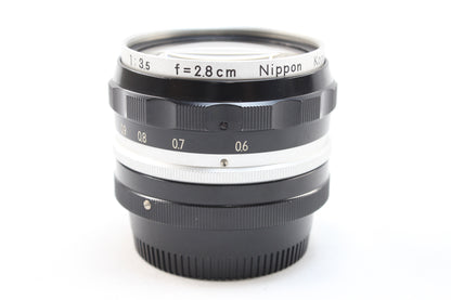 【中古(used)】ニコン NIKKOR-H Auto 28mmF3.5 (非Ai)