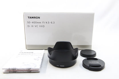 【中古(used)】TAMRON 50-400mm F4.5-6.3 Di Ⅲ VC VXD E-mount