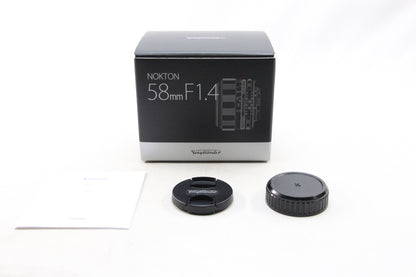 【中古(used)】VOIGTLANDER NOKTON 58mm F1.4 SLⅡs  F-mount