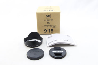 【中古(used)】OM SYSTEM M.ZUIKO DIGITAL 9-18mm F4-5.6Ⅱ ED MSC