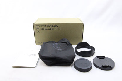 【中古(used)】 SIGMA 20-200mm F3.5-6.3 DG L-mount