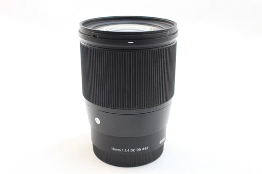 【中古】シグマ 16mmF1.4 DC DN | Contemporary (ソニーＥマウント/APS-C)