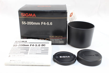 【中古(used)】シグマ 55-200mmF4-5.6 DC (ミノルタAマウント/APS-C)