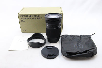 【中古(used）】シグマ 20-200mm F3.5-6.3 DG C Eマウント