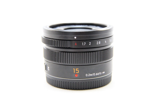 【中古(used）】パナソニック LEICA DG SUMMILUX 15mm F1.7