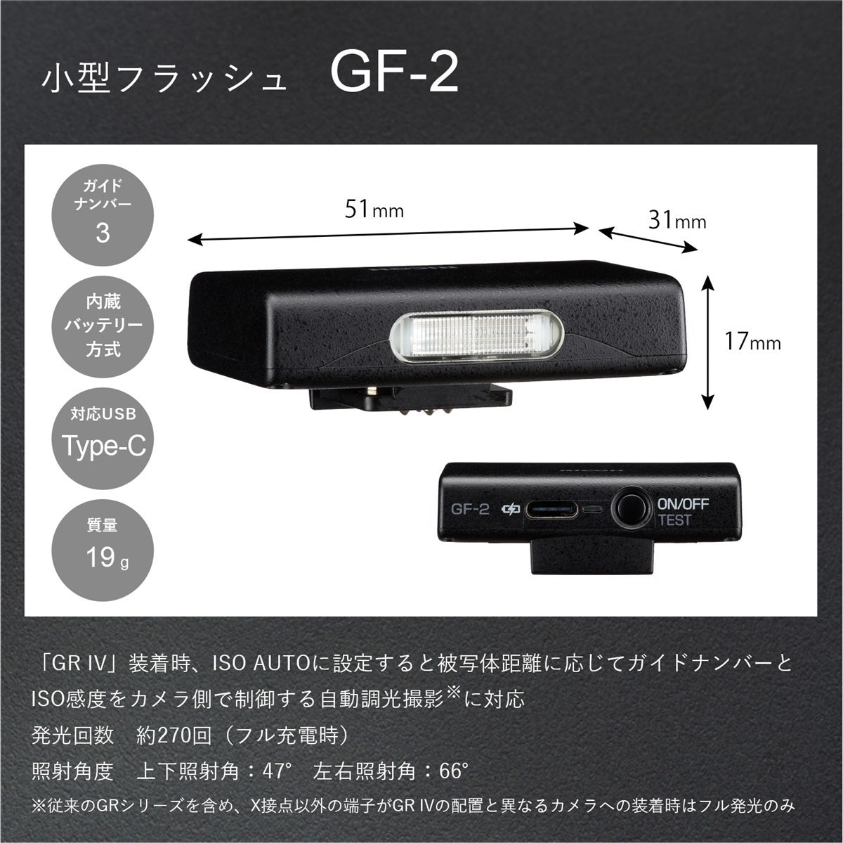 リコー 小型フラッシュ GF-2